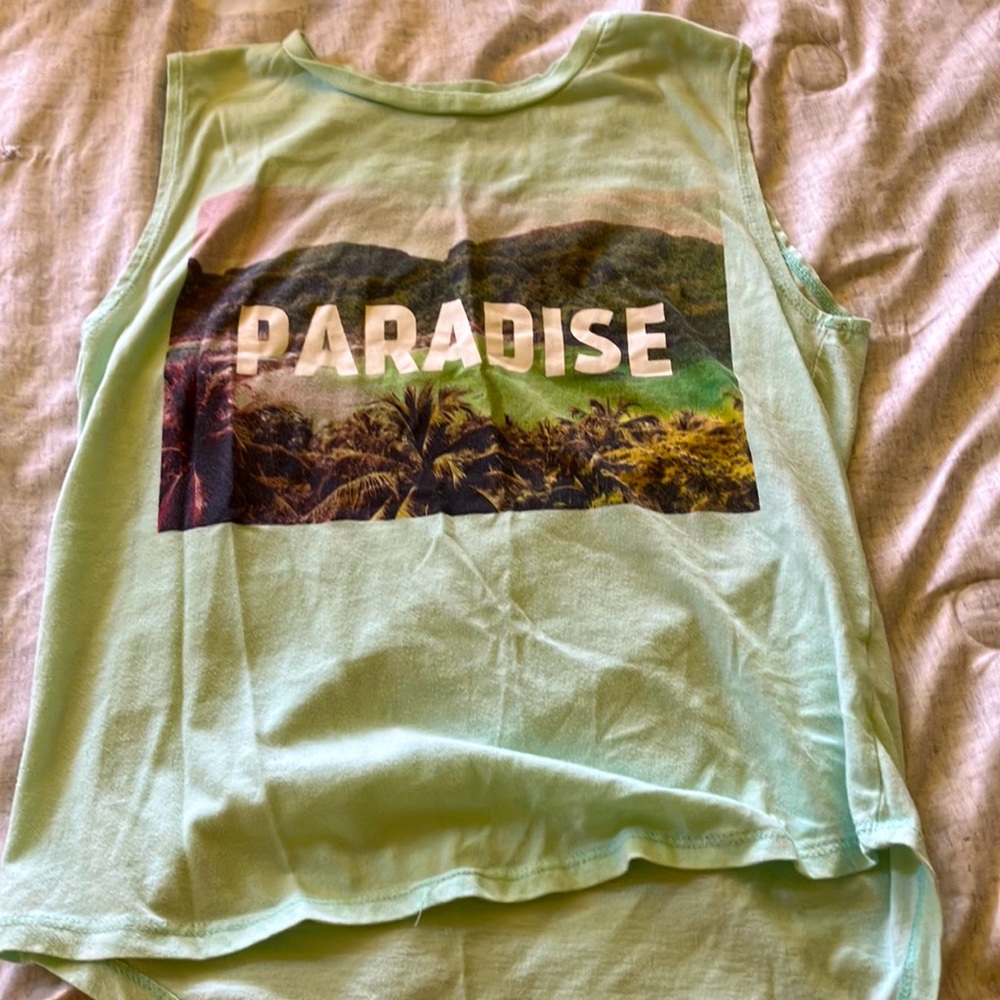 Soft paradise girls tank top